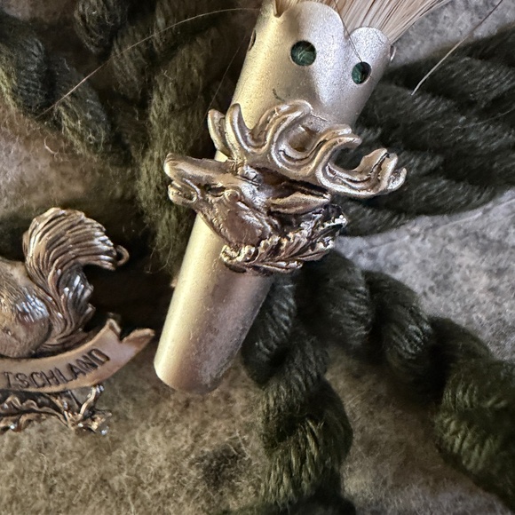 Vintage Wool Bavarian Oktoberfest Hat Gray Youth Size - Picture 3 of 14